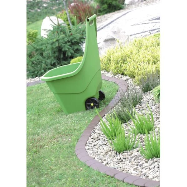 Tuinafboording Kunststof Bruin - 380 Cm - Afbeelding 3