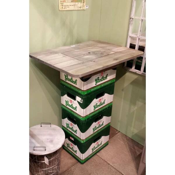 ESSCHERT DESIGN Bierkrat Tafel - Afbeelding 2