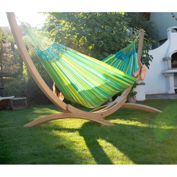 LA SIESTA Tweepersoonshangmat Brisa Outdoor - Limoengroen - Afbeelding 2