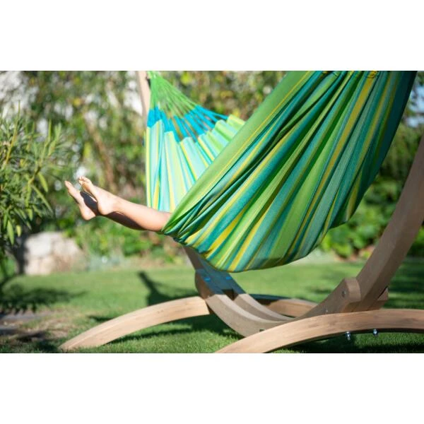 LA SIESTA Tweepersoonshangmat Brisa Outdoor - Limoengroen - Afbeelding 4