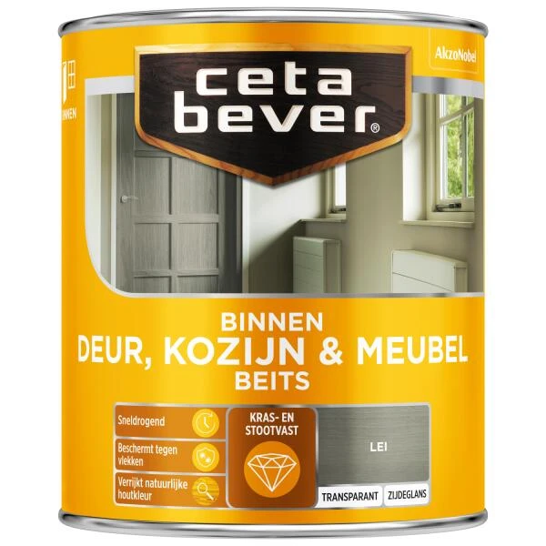 Cetabever Binnenbeits Deur, Kozijn & Meubel Transparant Zijdeglans, Lei - 750 Ml