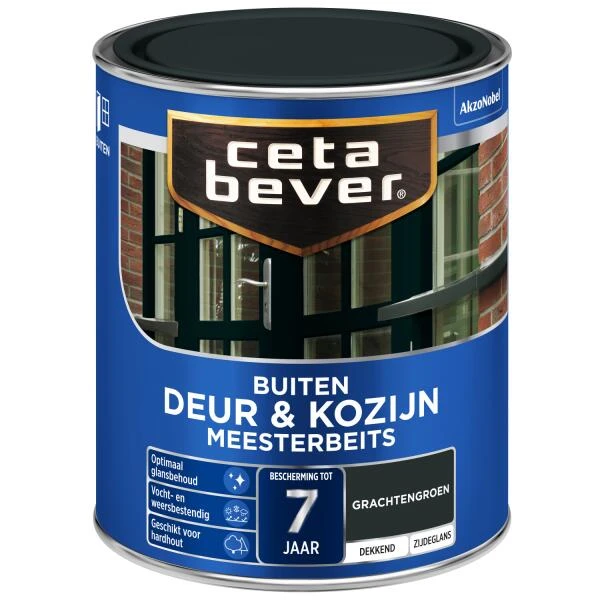 Cetabever Meesterbeits Deur & Kozijn Dekkend, Grachtengroen - 750 Ml