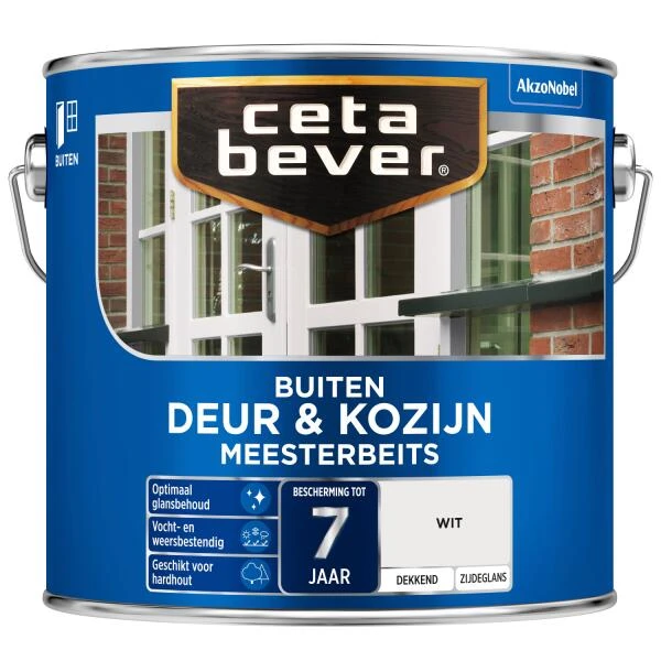 Cetabever Meesterbeits Deur & Kozijn Dekkend, Wit - 2,5 L