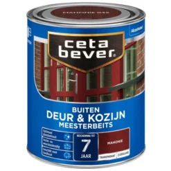 Cetabever Meesterbeits Deur & Kozijn Transparant Zijdeglans, Mahonie - 750 Ml