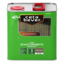 Cetabever Schuttingbeits Metallic Semi - Dekkend, Oceaan Grijs - 2,5 L