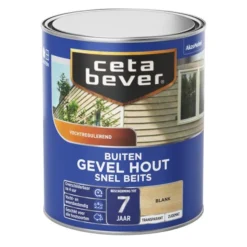 Cetabever Snelbeits Gevel Hout Transparant, Blank - 750 Ml