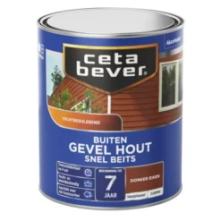 Cetabever Snelbeits Gevel Hout Transparant, Donker Eiken - 750 Ml