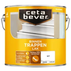 Cetabever Trappenlak Dekkend, Wit - 2,5 L