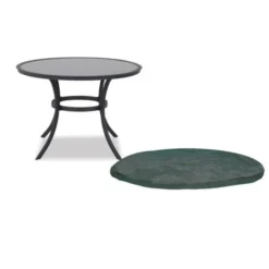 Hoes Voor Tafelblad Rond - Ø 90 Tot 120 Cm