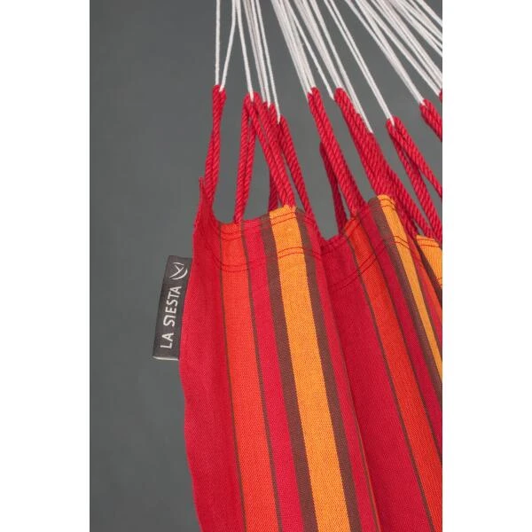 LA SIESTA Tweepersoonshangmat Currambera - Kersenrood - Afbeelding 2