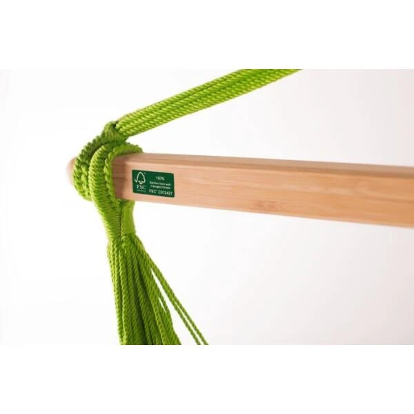 LA SIESTA Hangstoel Domingo Basic Outdoor - Limoengroen - Afbeelding 3