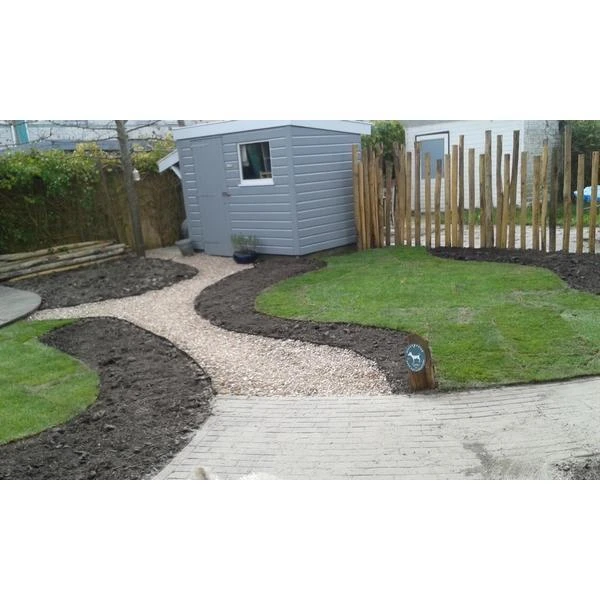 Gazonafboording ECO Rubber - 15 M × 20 Cm - Afbeelding 2