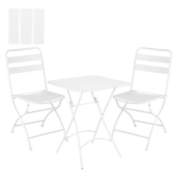 Mica Decorations Evita Bistro Set Wit - 3 Delig