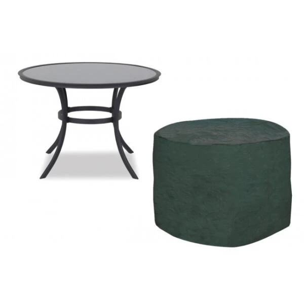 Hoes Voor Tuintafel Rond - Ø 128 × 71 Cm - Afbeelding 2