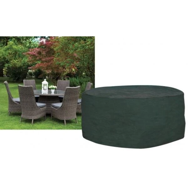 Hoes Voor Tuinmeubelen - Ronde Tafel + 6 Stoelen - Afbeelding 2