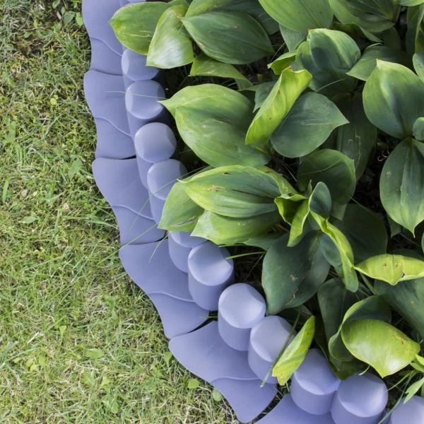 Palissade Met Rand Grijs - 3 Meter - Set Van 8 Stuks