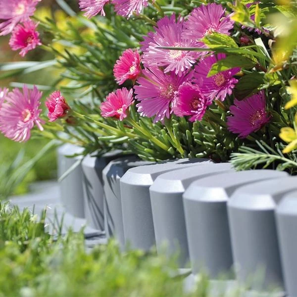 Palissade Met Rand Grijs - 3 Meter - Set Van 8 Stuks - Afbeelding 2