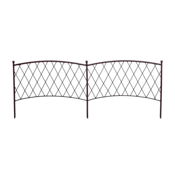 Perkhekje Metaal Bruin - 100 × 38 Cm - Afbeelding 2