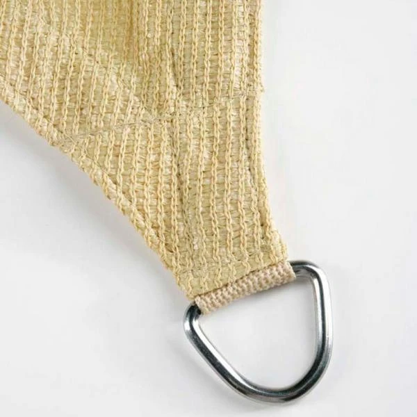 Schaduwzeil Beige Met Bevestigingsringen 3,6 × 3,6 × 3,6 M - Afbeelding 2