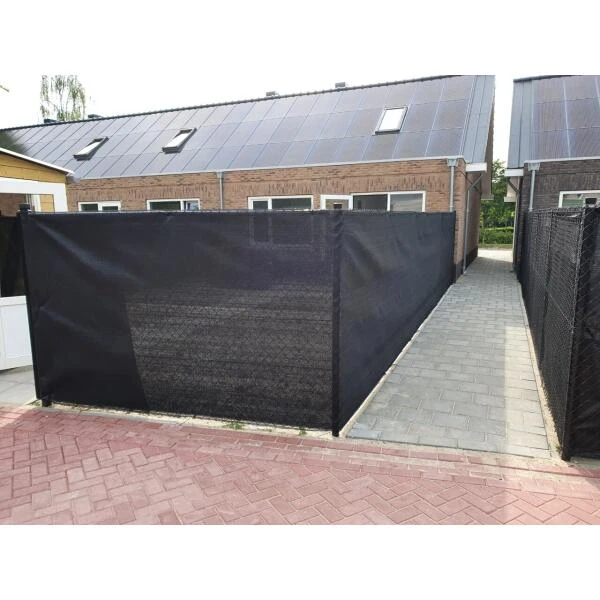 Zichtbreker - Windbreker 25 × 1,5 M Zwart - Afbeelding 2