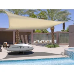 Zonnescherm Schaduwdoek Vierkant - Crème 3,4 × 3,4 M