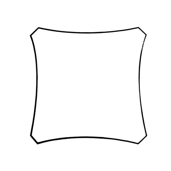 Zonnezeil Vierkant 3,6 × 3,6 M - Crème - Afbeelding 2