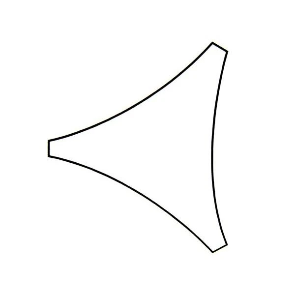 Uv-bestendig Zonnezeil 3,6 M × 3,6 M × 3,6 M - Champagne - Afbeelding 2